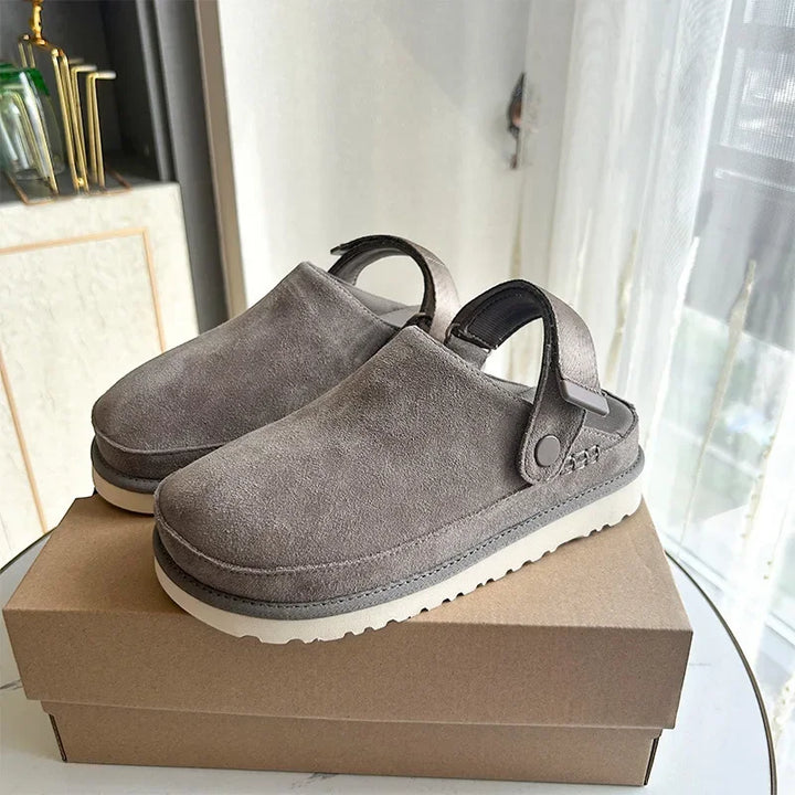 Sabot Femme Confort Moderne en Daim