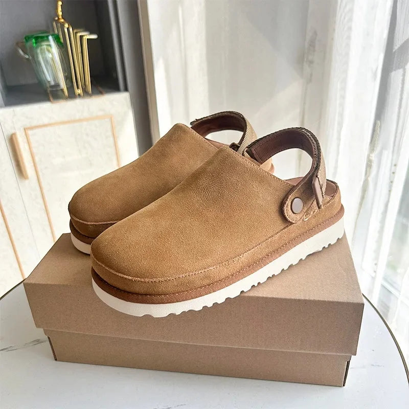 Sabot Femme Confort Moderne en Daim
