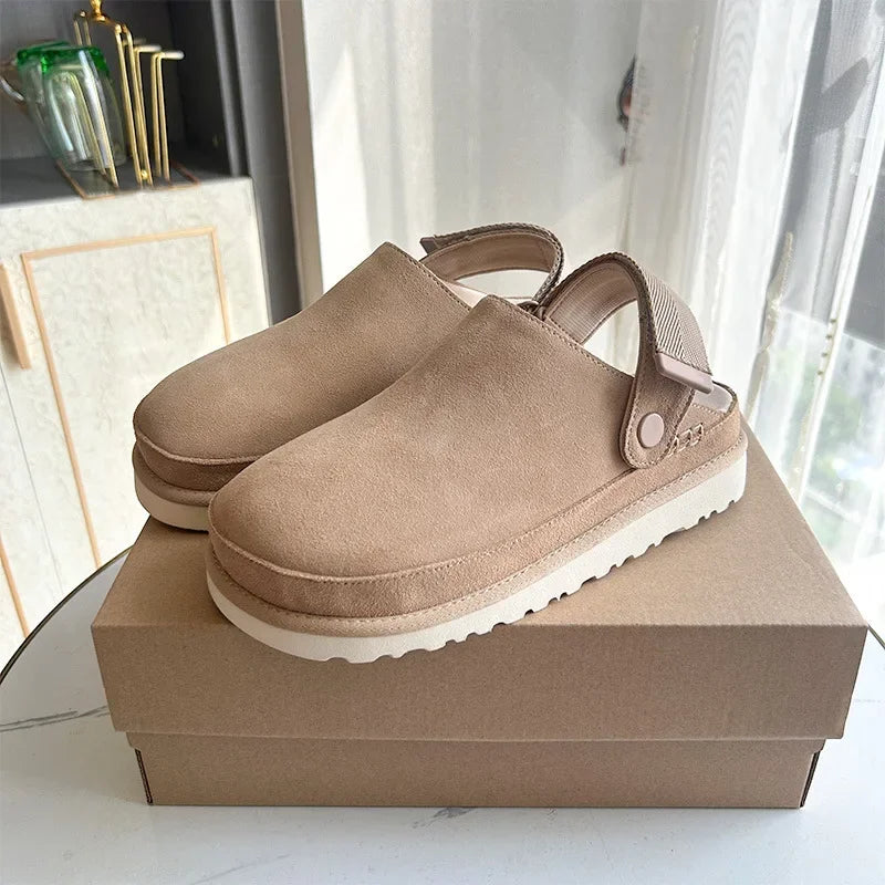Sabot Femme Confort Moderne en Daim